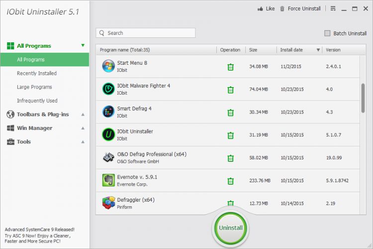 IOBit Uninstaller