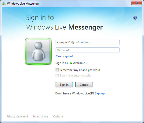 Windows live messenger 2012