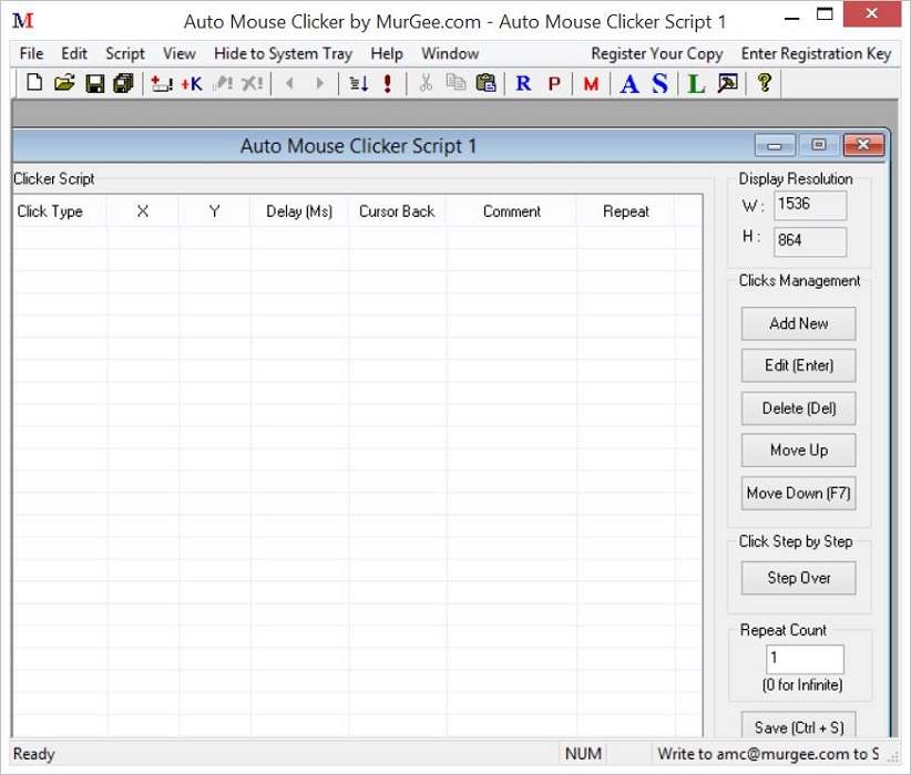 MurGee Auto Mouse Click Sample Scripts