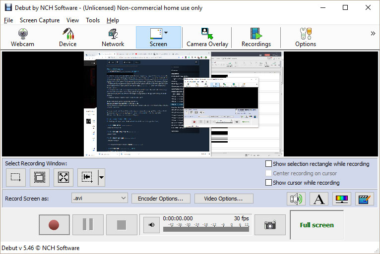 debut video capture software