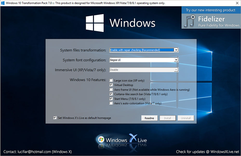 download windows 7 transformation pack