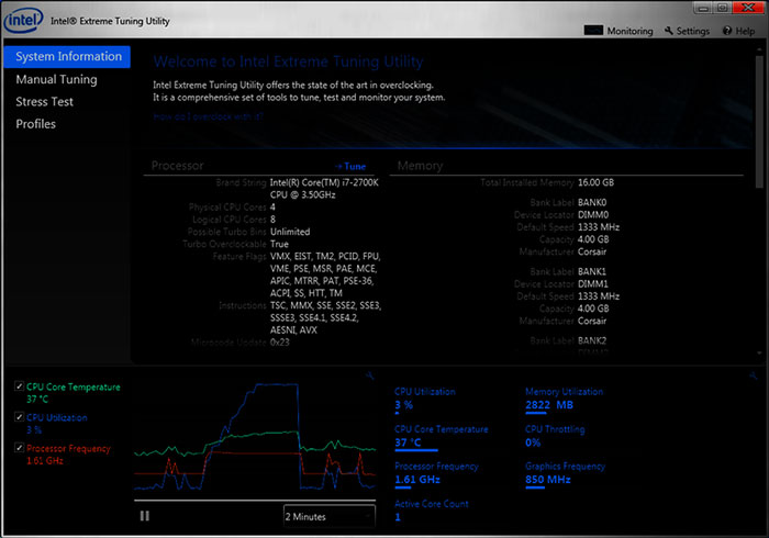 Intel Extreme Tuning Utility Intel Extreme Tuning Utility