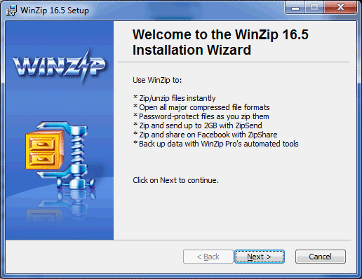 download and install winzip 19